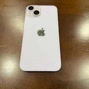 iPhone 14 128GB in lavender, unlocked and open for all carriers with clear case